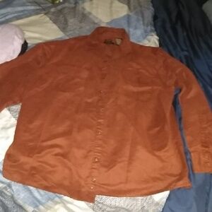 George sueded Long sleeve button down shirt